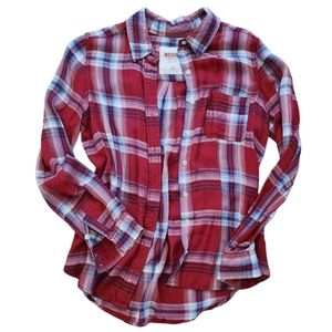 Mossimo red and blue flannel medium